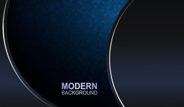 dark blue background with a mosaic effect semicircular curtains with a border on the sides