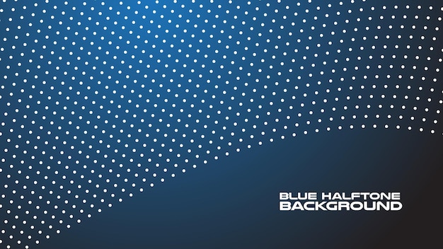 Dark blue halftone abstract background vector image for backdrop or presentation