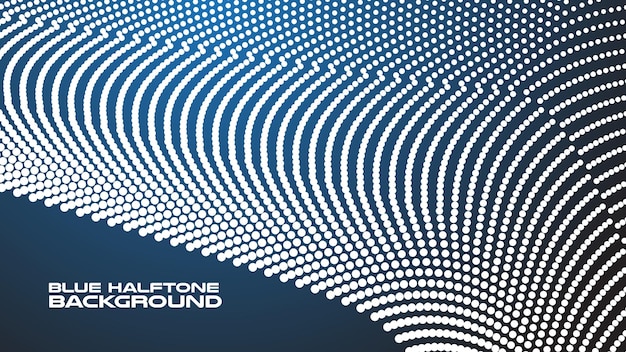 Dark blue halftone abstract background vector image for backdrop or presentation