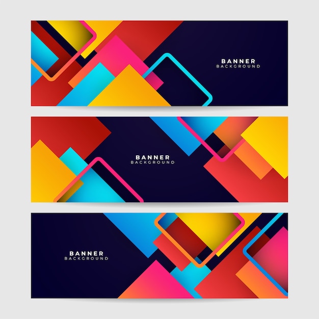 Dark colourful colorful abstract banner geometry shine and layer element vector for presentation design Suit for business corporate institution party festive seminar and talks