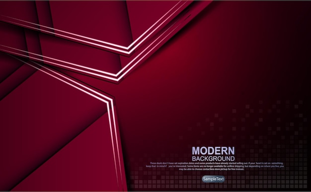 dark red design with gradient and mosaic outlines of white silhouettes of arrows