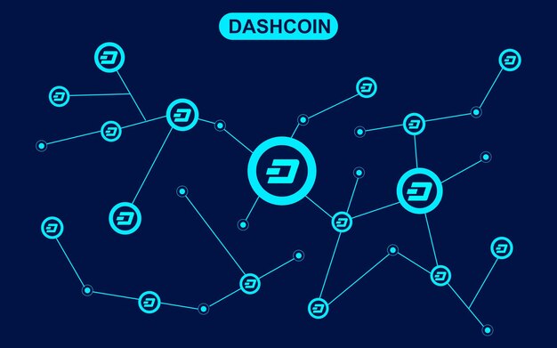 Dash coin cryptocurrency blockchain distribution network