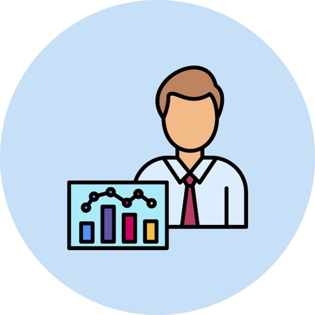 Data Analyst Flat Illustration