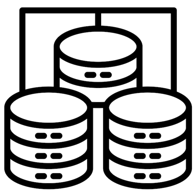 data center vector icon illustration of data analytics iconset