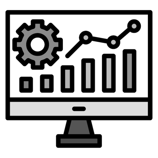data driven icon vector image can be used for video blog