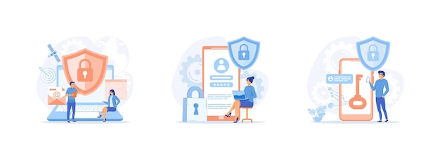 Data protection Data security and privacy and internet security