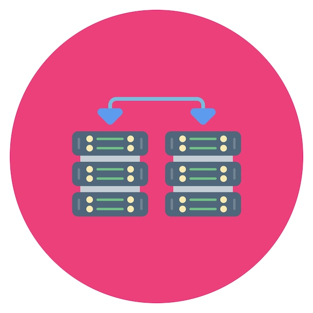 Data Sharing Flat Illustration