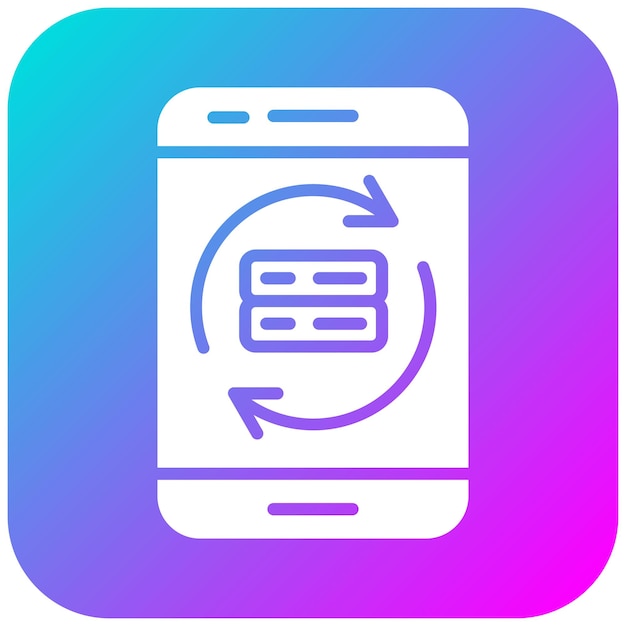 Data Synchronization vector icon Can be used for Workout App iconset