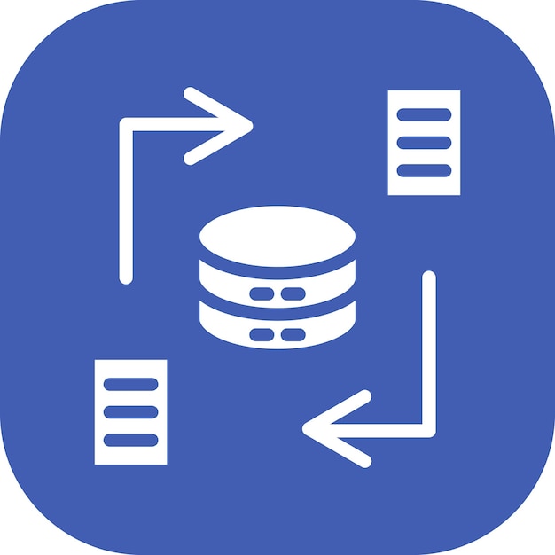 Data Synchronization vector icon illustration of Data Analytics iconset