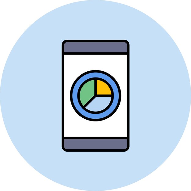 data usage flat illustration