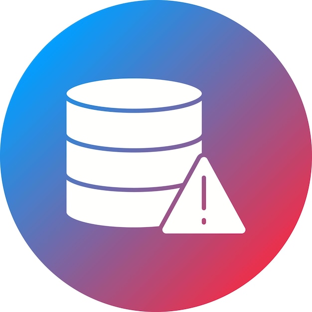 database alert icon vector image can be used for web hosting