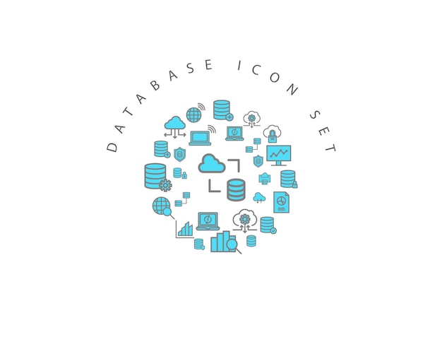 Database icon set design