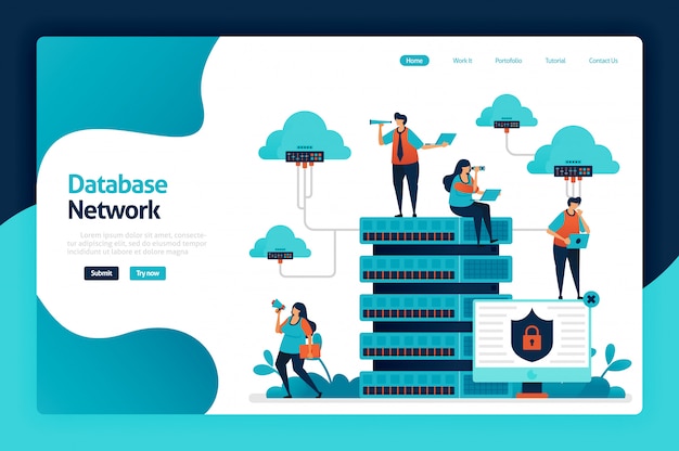 database network landing page