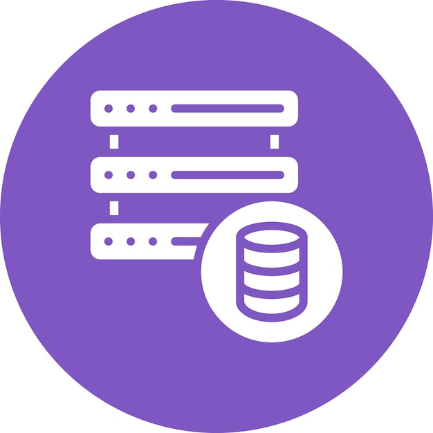 database network vector icon illustration of web hosting iconset