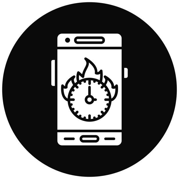 Deadline icon vector image Can be used for Mobile App Development