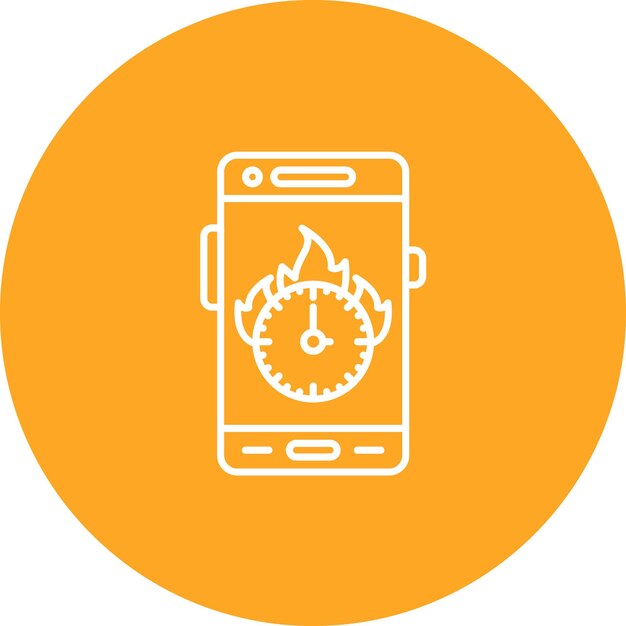 Deadline icon vector image Can be used for Mobile App Development