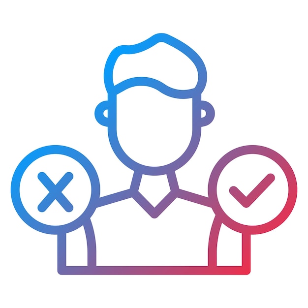 Decision Making icon vector image Can be used for Product Management