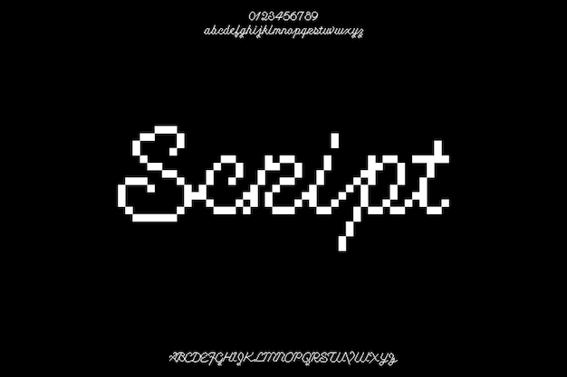 Decorative Airlines Creative Vector Script Alphabet Font Design