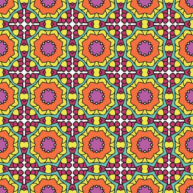 decorative seamless pattern with ornament shape simple seamless abstract background