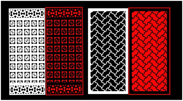 decorative wall panels set jali design cnc pattern laser cutting pattern router cnccuttingjali la