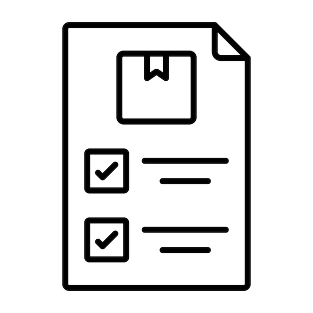 Delivery Note Vector Illustration Style