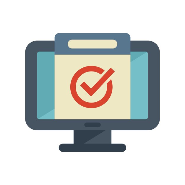 Delivery subscription icon flat vector Model service Business plan isolated