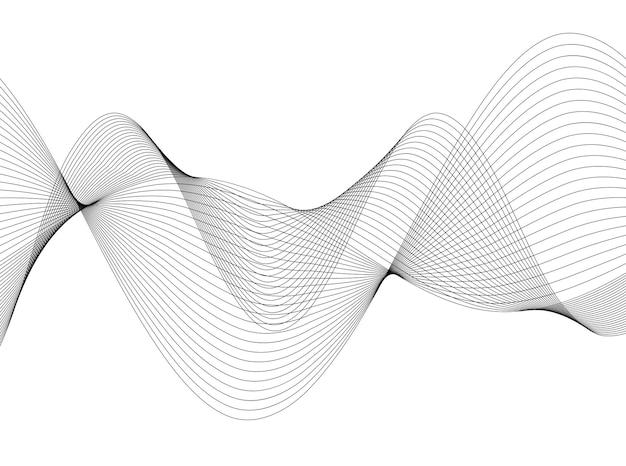 Design element Wave many parallel lines wavy form29