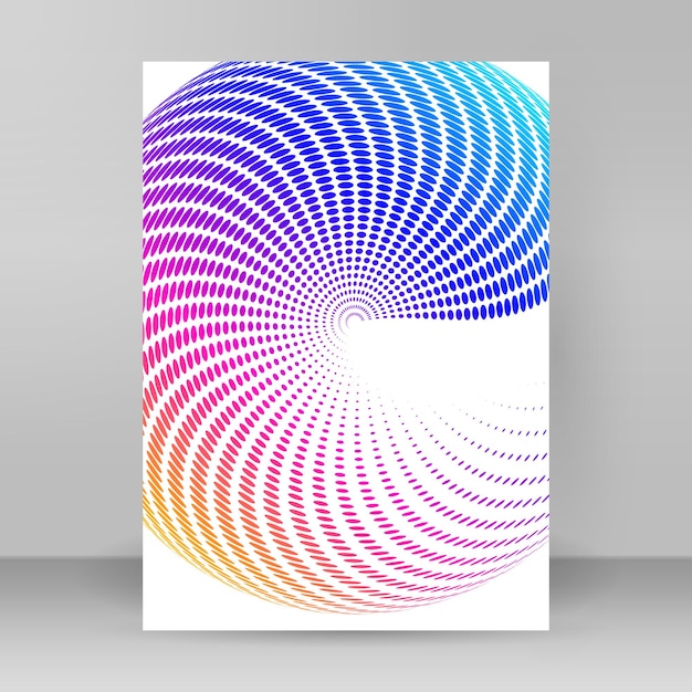 Design elements 3d shell swirl circle elegant form