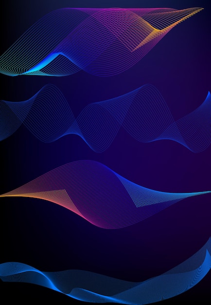 Design elements business presentation template Vector illustration vertical web banners background backdrop glow light effect EPS 10 for web template web site page presentation neon disco club