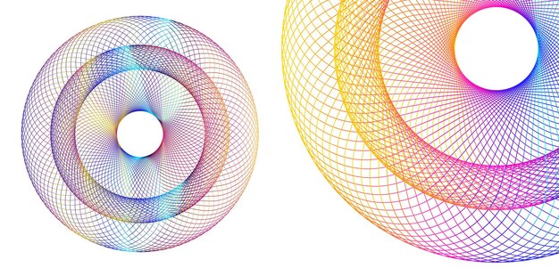 Design elements Ring circle elegant frame border Abstract Circular logo element on white background isolated Creative art Vector illustration EPS 10 digital for promotion new product