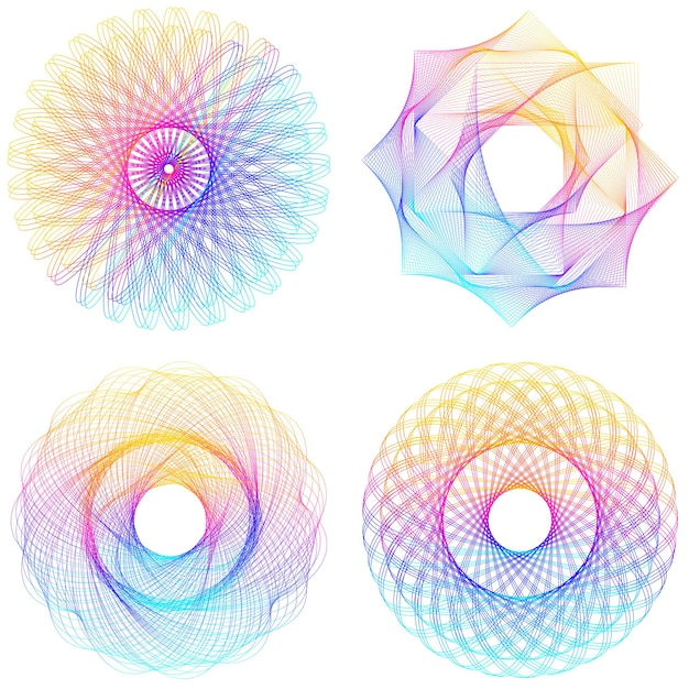 Design elements Ring circle elegant frame border Abstract Circular logo element on white background isolated Creative art Vector illustration EPS 10 digital for promotion new product