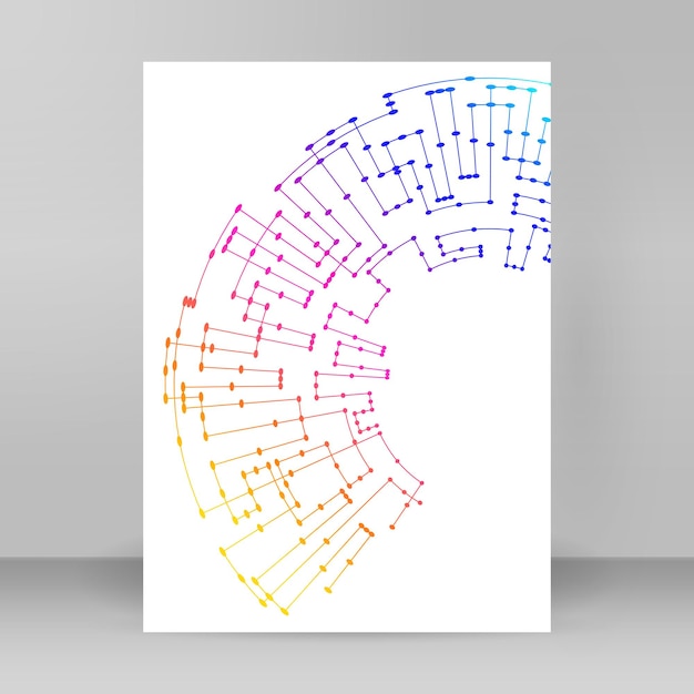 Design elements symbol Editable icon Halftone circle pattern black on white background Vector illustration eps 10 with random dots Dot data graphic form for booklet layout page newsletters banner