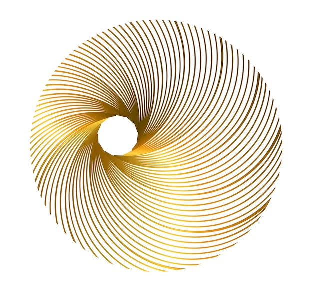 Design elements Wave of many glittering lines circle Abstract glow wavy stripes on white background isolated Vector illustration EPS 10 Glitter waves with lines created using Blend Tool
