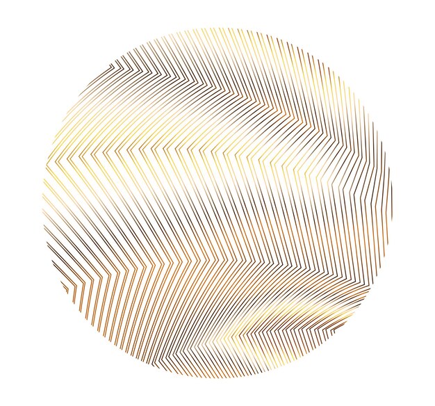 Design elements Wave of many glittering lines circle Abstract glow wavy stripes on white background isolated Vector illustration EPS 10 Glitter waves with lines created using Blend Tool