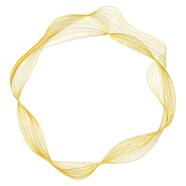 design elements wave of many glittering lines circle ring abstract glow wavy stripes on white background isolated vector illustration eps 10 glitter waves with lines created using blend tool