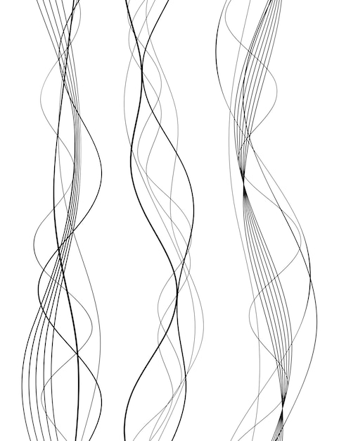 design elements wave of many gray lines abstract wavy stripes on white background isolated creative line art vector illustration eps 10 colourful shiny waves with lines created using blend tool