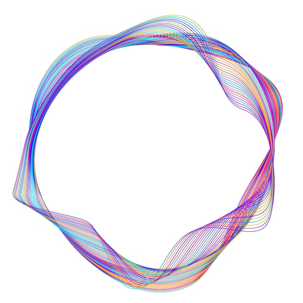 design elements wave of many purple lines circle ring abstract vertical wavy stripes on white background isolated vector illustration eps 10 colourful waves with lines created using blend tool