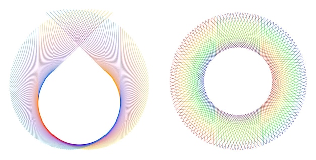 design elements wave of many purple lines circle ring abstract vertical wavy stripes on white background isolated vector illustration eps 10 colourful waves with lines created using blend tool
