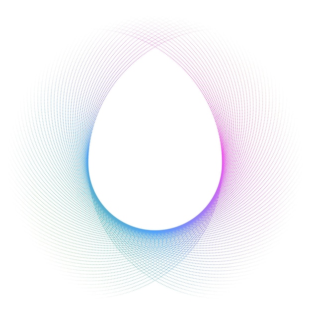design elements wave of many purple point circle ring abstract vertical wavy stripes on white