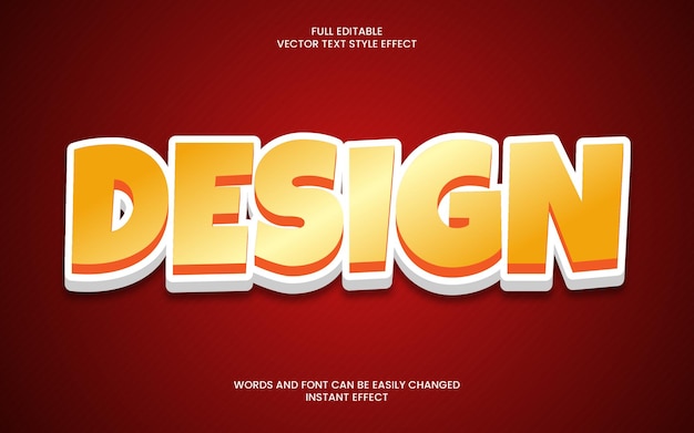 design text effect