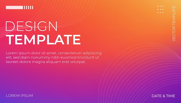 desing template colorful modern trendy background for applications or presentations