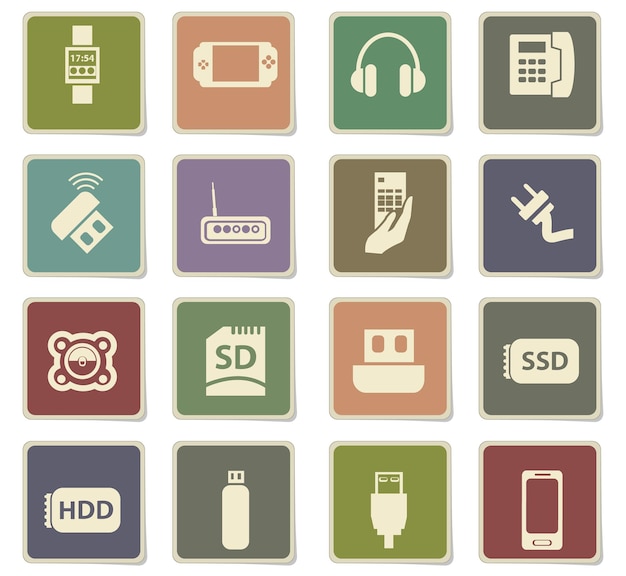 Device vector icons for user interface design