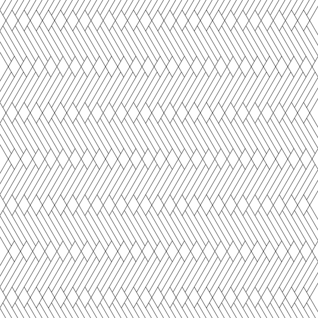 Diamond shape with grey color lines and seamless pattern with white background