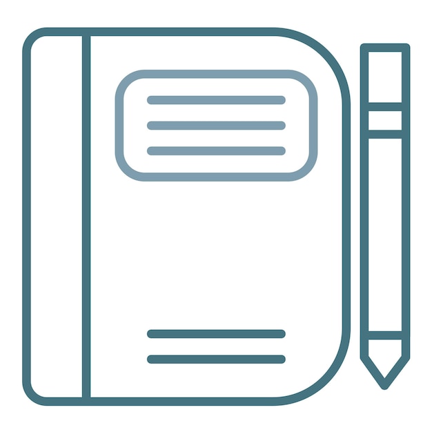 Diary Study Flat Illustration