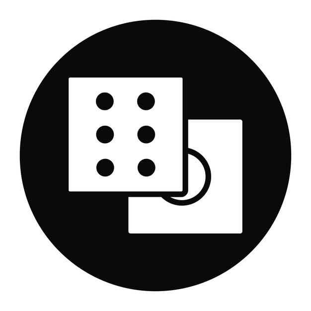 Dice Roll icon vector image Can be used for Game Design