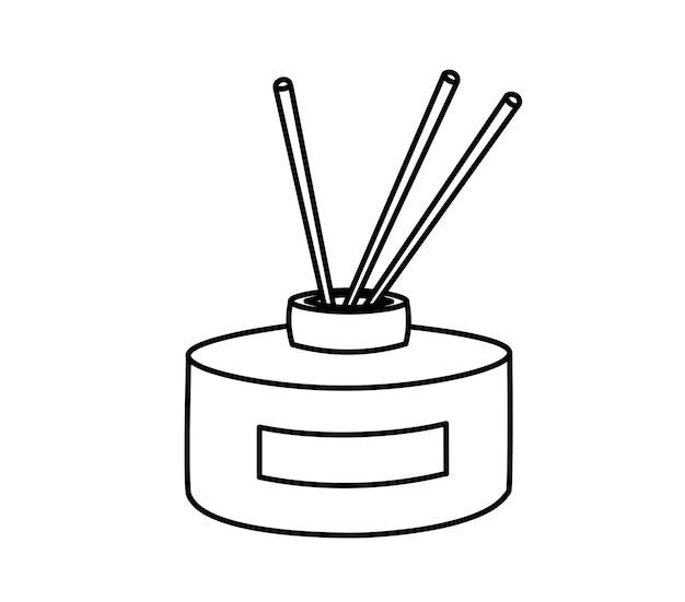 Diffuser with chopsticks.Fragrances at home, for living room, bathroom.Spreading a pleasant scent.
