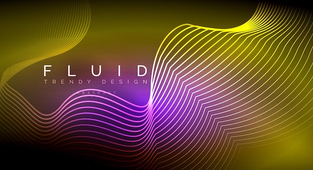 digital flowing wave particles abstract background