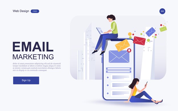 digital marketing landing page