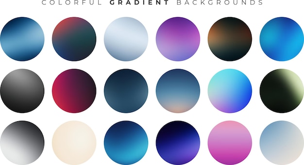 Digital Screens Elegant Gradient Collection Vector EPS