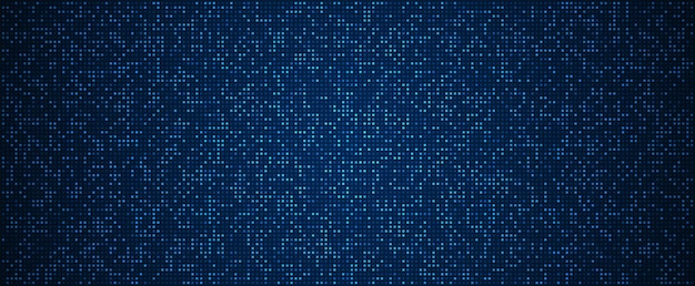 Digital technology background Digital data square blue pattern pixel background